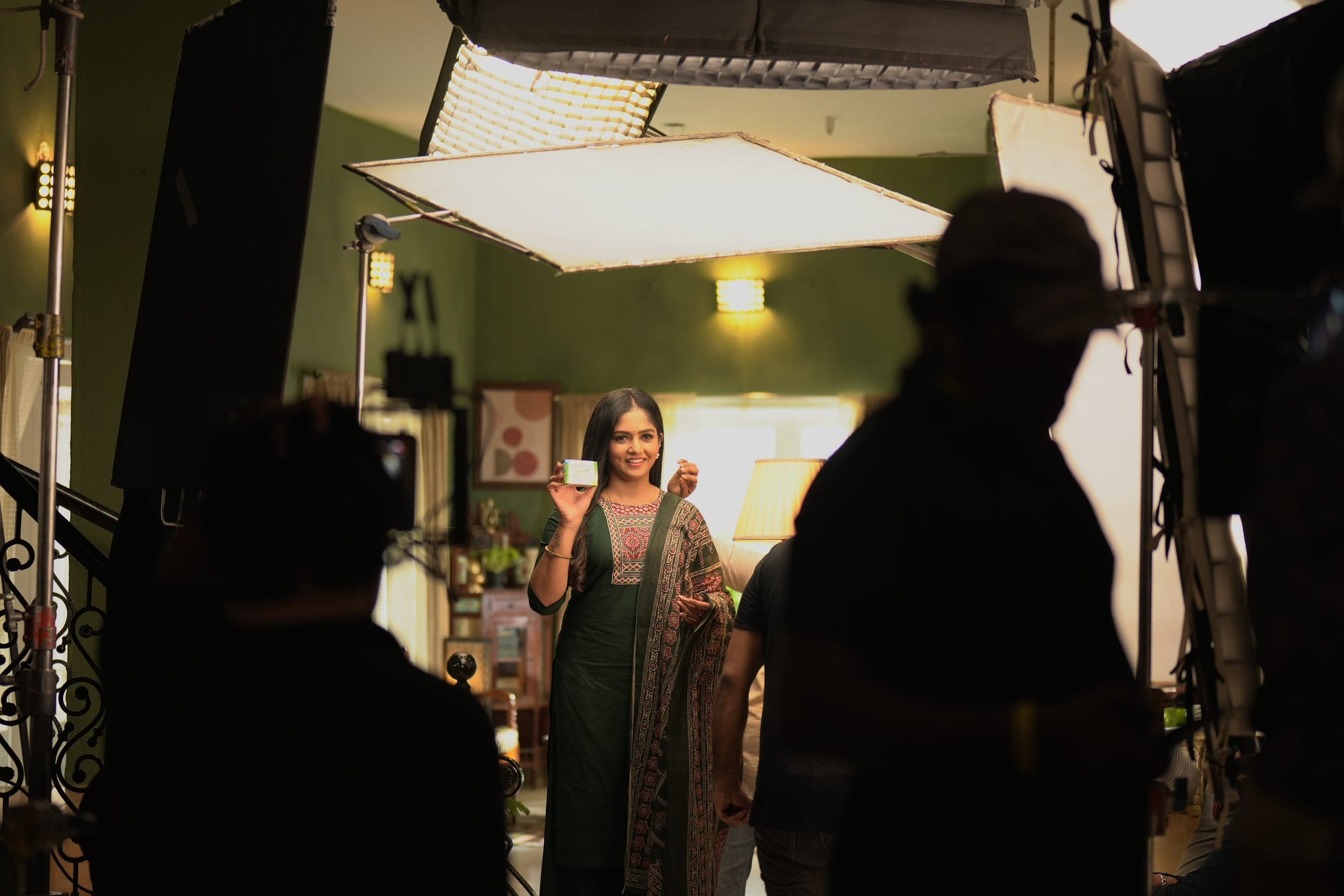 Medimix TVC — lead on set between takes